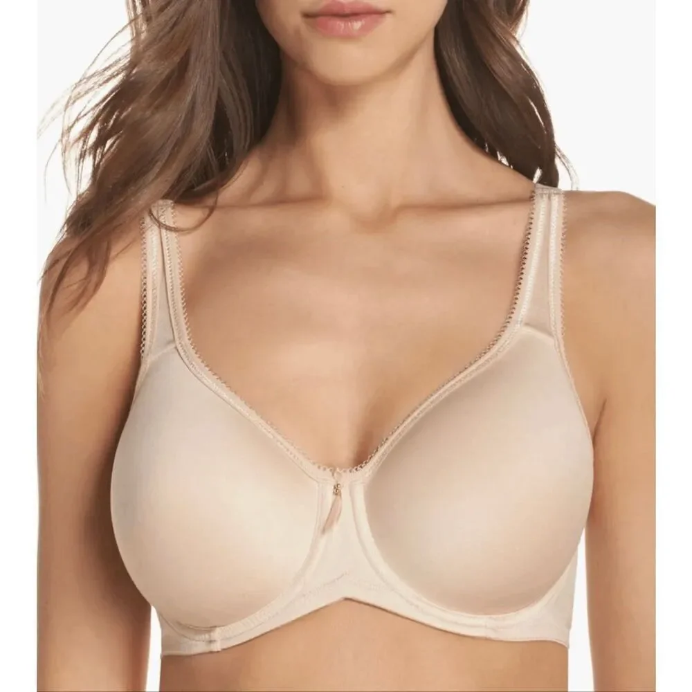 Wacoal Basic Beauty Full Figure Seamless Underwire Bra tan Size 40DDD 855192
